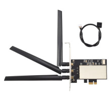 für Broadcom Bcm94360CSAX Bcm943602CS Bcm94331CSAX WLAN Karte Desktop PCI-E Konverter Adapter + Antenne für WiFi Karte