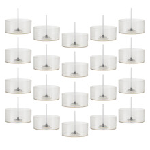 3Sets Transparante Plastic Theelichthouders Met Katoenen Lont Voor DIY