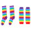 6Stk Farbige Regenbogen Handschuhe Und Socken Rot Strapazierfähig 1