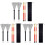 3Stk Trommelzubehör Bambus Drumsticks Mit Stahlbürsten Schwarz Silber 2
