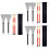 3Stk Trommelzubehör Bambus Drumsticks Mit Stahlbürsten Schwarz Silber 6
