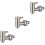 3Stk Weinfass Ventil Metall Silber Robust Und Zu Installieren 5