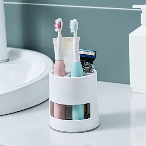 Drain Storage Cages, Separate Racks, Bathroom Toothbrush Paste Storage Boxes, Kitchen Household Storage Boxes White 1