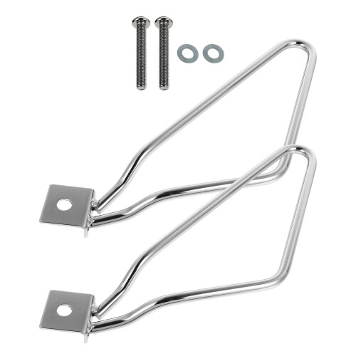 2Sets Praktische Seitenkoffer Halter Metall Silber 2