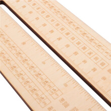 Wooden Sock Blockers for Knitting Needle Gauge Crochet Size Measurement Ruler Weaving Tool Needle Measuring Tool