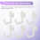 24Pcs Pegboard Hooks J Shape Pegboard Hook Peg Board Tool Organizer Accessories, White 8