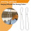 24 Pcs 7.3 Inch Metal Pattern Hooks Sewing Pattern Making Hanging Hanger 7