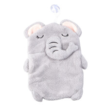 2Stk Baby Korallfleece Handtuch Grau Mit Saugnapf, Ideal Für Kinderbad