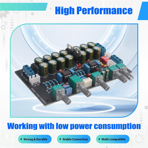 Convenient Multifunctional Pre-Amplifier Tone Board Preamp Volume Tone Control DIY Speaker Amplifiers Sound Audio Amp 2