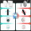 Magnetic Remote Control Holder Wall Mount, 4 Pair Remote Control Organizers Storage Self-Adhesive TV Remote White 4