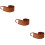 3Pièces Applicateur Lavable En Peluche Marron Pour Lotion 10