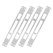 4Pièces Plaques De Renfort Porte Acier Inoxydable Argent Kit