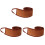 3Pièces Applicateur Lavable En Peluche Marron Pour Lotion 3
