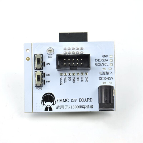 RT809H Programmeringsadapter EMMC ISP-Kort för Testklipp Snabbskrivning Läshastighetskalkylatorchips 1