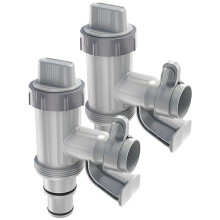Adattatore per Tubo Flessibile per Piscina, Parti di Ricambio per Piscina Staffa per Tubo Flessibile per Piscina e Valvola A Stantuffo per Piscina