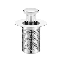 Tapón de Fregadero de Baño para 1,3-2,1 Pulgadas, Filtro de Drenaje de Fregadero con Cesta de Filtro Extraíble Recogedor de Pelo A