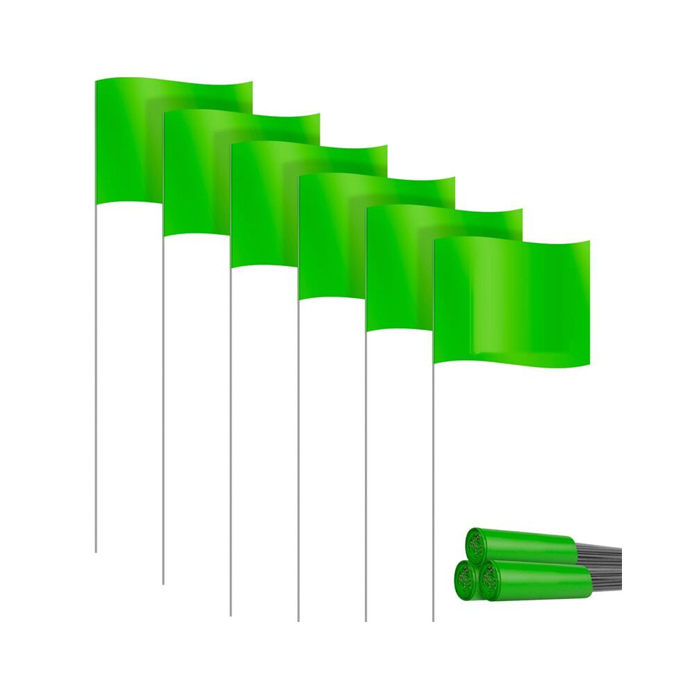 Marking Flags Flags For Lawn 30 Pack, Pvc Small Flags,Marking Flags Lawn Flags, Garden Flags,Survey Flags,Green 4713140002419