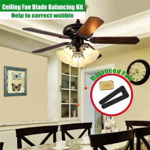 Ceiling Fan Blade Balancing Kit ,6PC Resilient Fan Blades Balance Clips 18 PC Metal Self-Adhesive 3g Ceiling Fan Weights