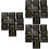 30Pièces Panneaux De Table Noir Réutilisables 8