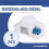 5.8GHz  System LED Microwave 360 Degree Motion Sensor Light  Body Motion Detector,White 5