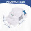 5.8GHz  System LED Microwave 360 Degree Motion Sensor Light  Body Motion Detector,White 7