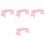4Pièces Support Main Rose Pour Portable Et Stable Plastique 5