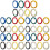 40Pièces Autocollants Pour Violon En PVC - Guide De Notes Multicolores 8