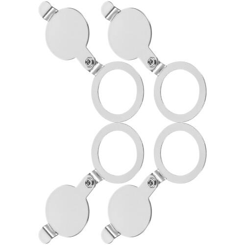20Pièces Cache-Œil En Cuivre Argenté Durable Accessoire Porte 2