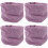 4Pièces Cache-Oreilles Violet Coton Élastique Anti-Bruit Chaud 7
