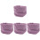 4Pièces Cache-Oreilles Violet Coton Élastique Anti-Bruit Chaud 4