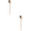 2Pièces Brosse Cosmétiques Sourcils Bambou Noir Polyvalente 8