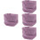 4Pièces Cache-Oreilles Violet Coton Élastique Anti-Bruit Chaud 8