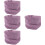 4Pièces Cache-Oreilles Violet Coton Élastique Anti-Bruit Chaud 9
