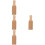 4Pièces Rouleaux Bois Gnocchi Accessoires Cuisine 9