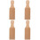 4Pièces Rouleaux Bois Gnocchi Accessoires Cuisine 7