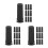 30Pcs Elegant Black Plastic Tree Stand for Miniature Xmas Decor 9