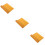 3Pièces Supports Bambou Orange Vintage Pour Décor DIY 10