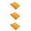 3Pièces Supports Bambou Orange Vintage Pour Décor DIY 9