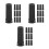30Pcs Elegant Black Plastic Tree Stand for Miniature Xmas Decor 4