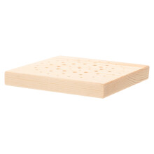 4Pièces Socle Bois Khaki Trous Pour Séchage Argile Durable