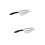 2Pièces Grattoir Litière Chat Acier Inoxydable Durable Argent 9