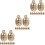 30Pièces Accessoires Collier Animaux En Couleur Or 6