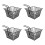 4Pcs Sturdy Black Fry Basket Mesh Container for Deep Frying 4