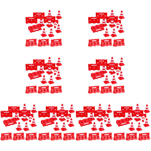 192Pièces Cônes Route Mini Plastique Assortis Enfants 2