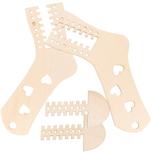 10Pièces Outils En Bois Pour Bloqueurs Chaussettes Tricot Faites Main