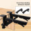 Foldable Desktop Bracket 2Pcs Adjustable Desk  Rack Punch-Free Metal Home Office Organizer Computer Desk Extension 6