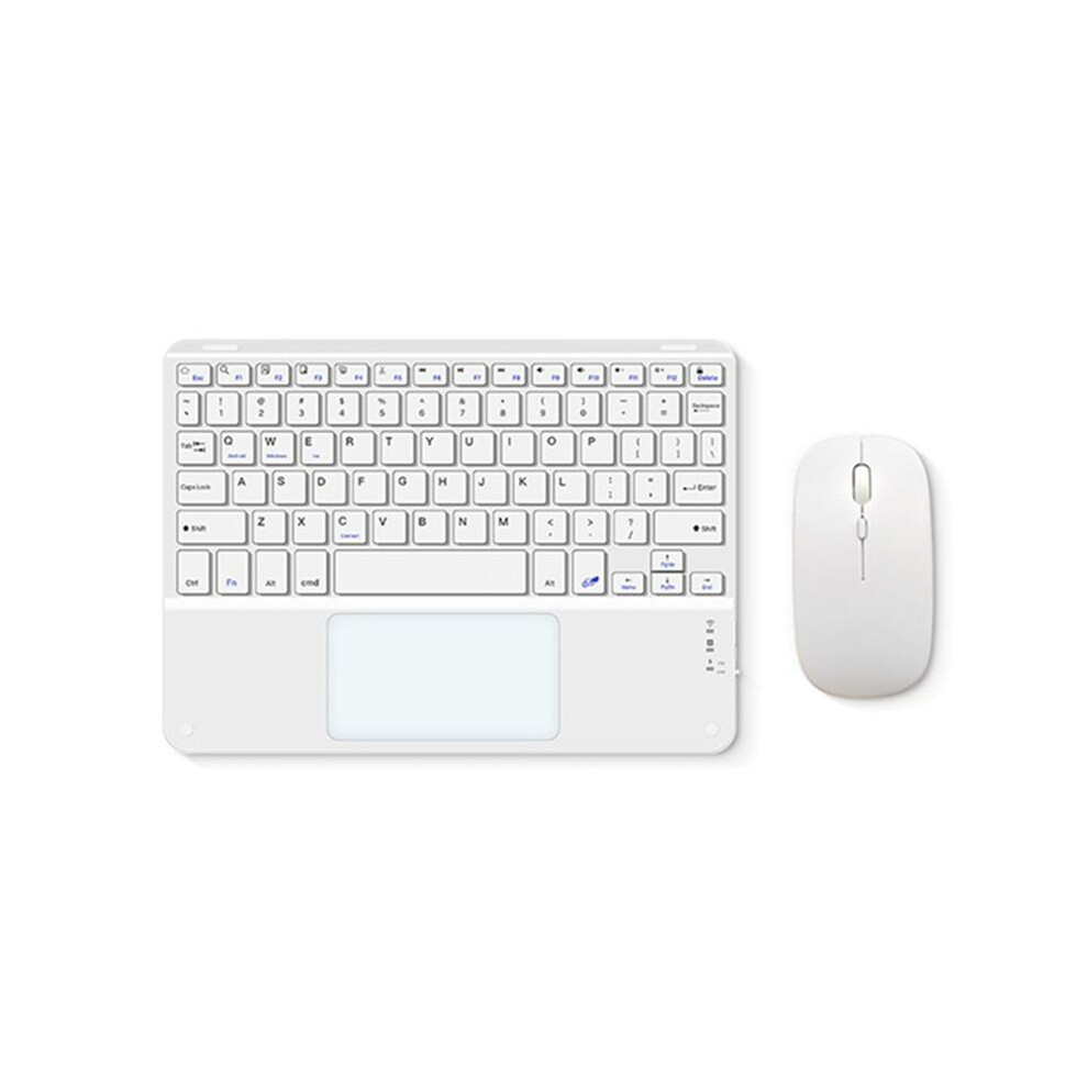 Touchpad Keyboard With Mouse For Pc Tablet Gaming Wireless Keyboard White 4711480263897