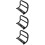 3Pièces Handrails Noir Métal Pour Passager Arrière 10