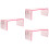 3Pièces Repose-Bras Rose Ergonomique Pour Salon De 8