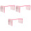 3Pièces Repose-Bras Rose Ergonomique Pour Salon De 5